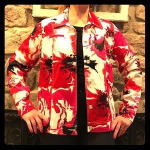 Laura Ashley Floral Cotton Jacket NWOT Size M